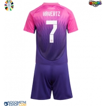 Otroški Nogometni dresi Nemčija Kai Havertz #7 Gostujoči EP 2024 Kratek Rokav (+ Kratke hlače)